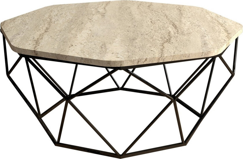 Almasi Sofabord 90 cm - Beige