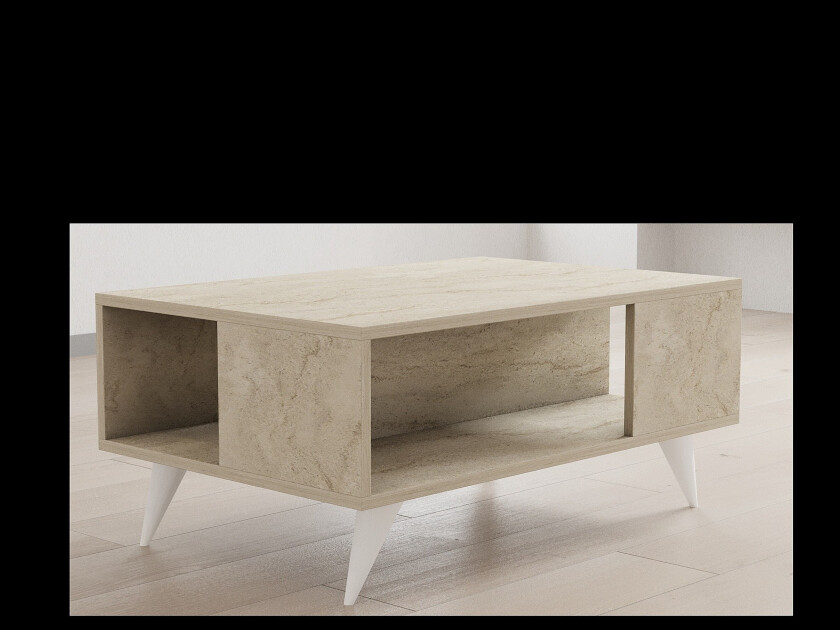 Yuka Sofabord 90 cm - Beige