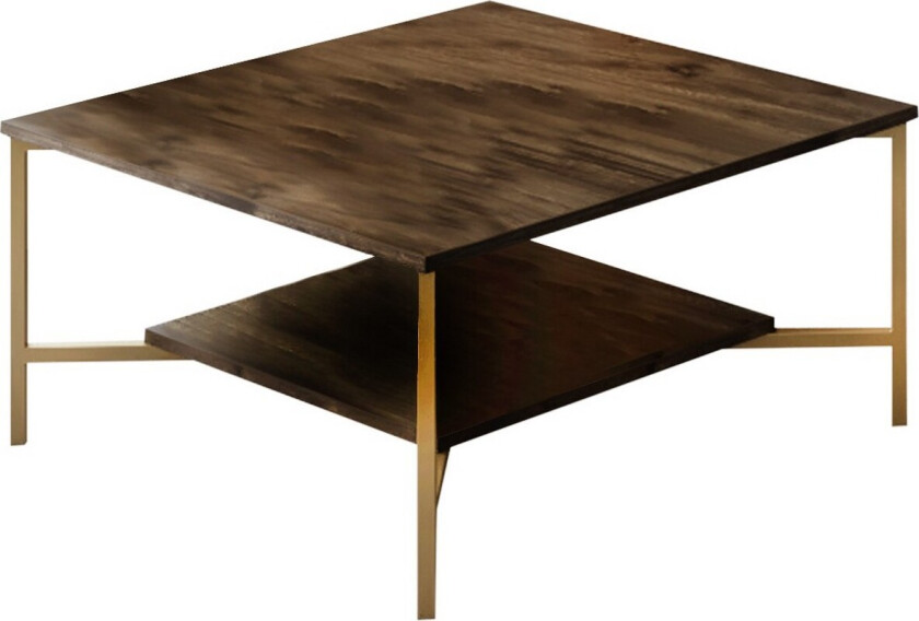 Masatomo Sofabord 80 cm - Valnøtt/Svart