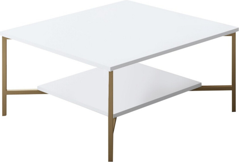 Masatomo Sofabord 80 cm - Hvit/Svart