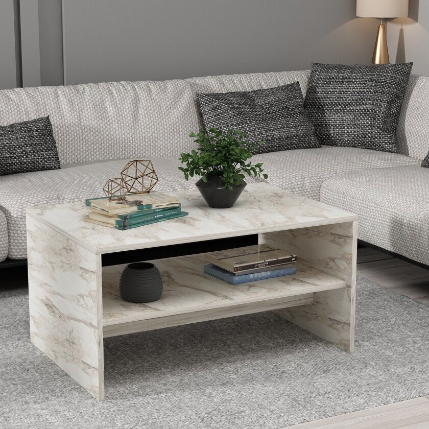 Bozdogan Sofabord 90 cm - Hvit