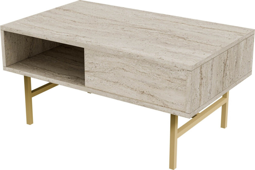 Almasi Sofabord 90 cm - Beige