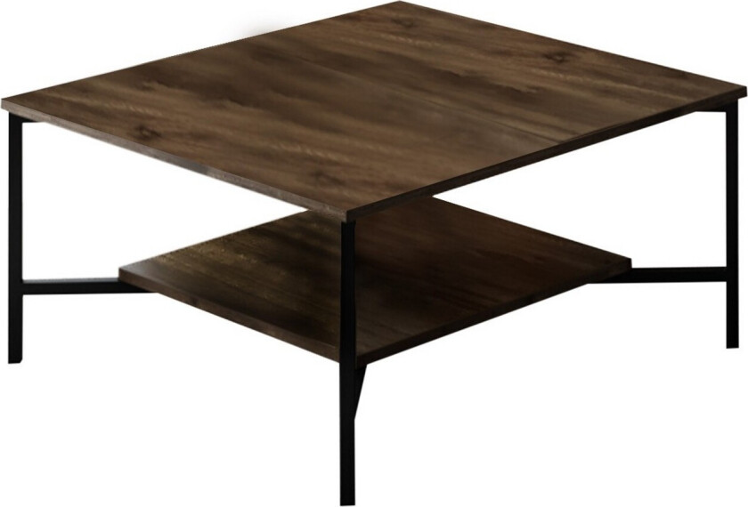 Manchan Sofabord 80 cm - Valnøtt/Svart