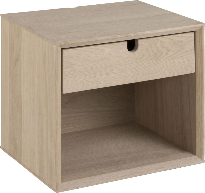 Century Nattbord 37 cm Høy med Oppbevaring Skuff - Beige