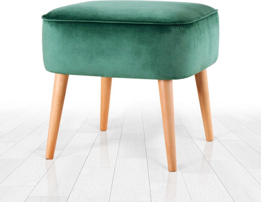 Anaro Sittepuff 45 cm Rektangulær - Grønn