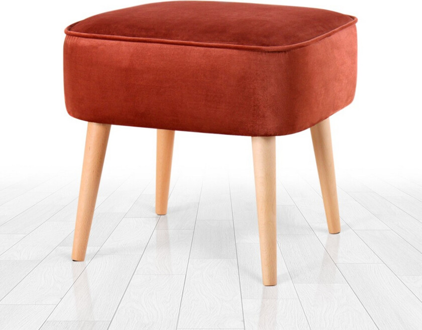 Anaro Sittepuff 45 cm Rektangulær - Rød