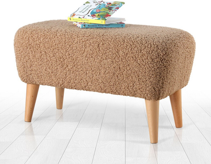 Anaro Puff 61 cm Rektangulær - Brun