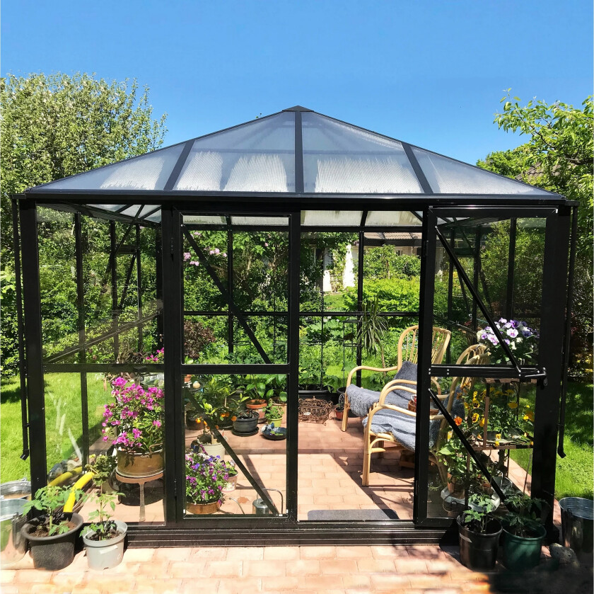 Bilde av Marvell Drivhus 8,7m² - Antrasitt