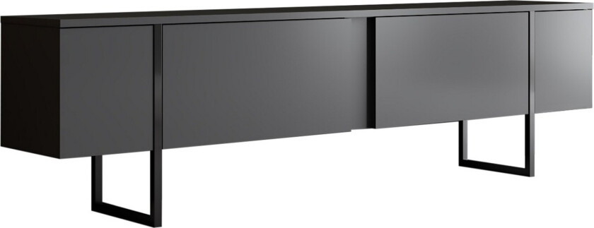 Luxe TV-benk 180x50 cm Svart - Hanah Home
