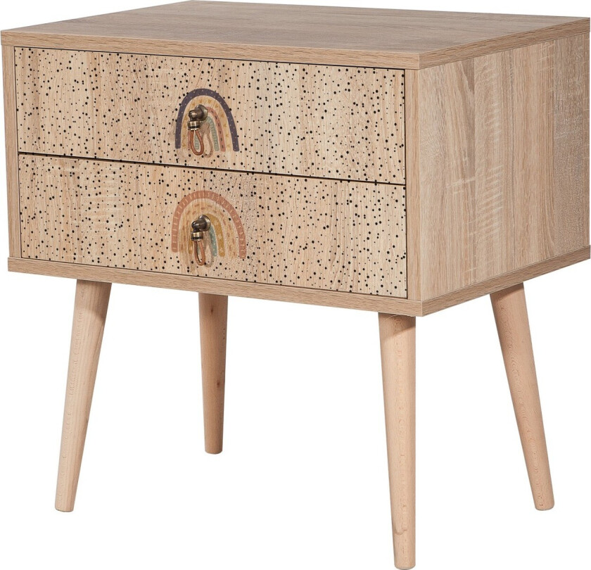 Bertoaria Nattbord 60x40 cm Brun - Hanah Home