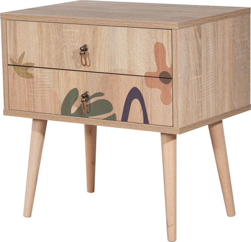 Bertoaria Nattbord 60x40 cm Brun - Hanah Home