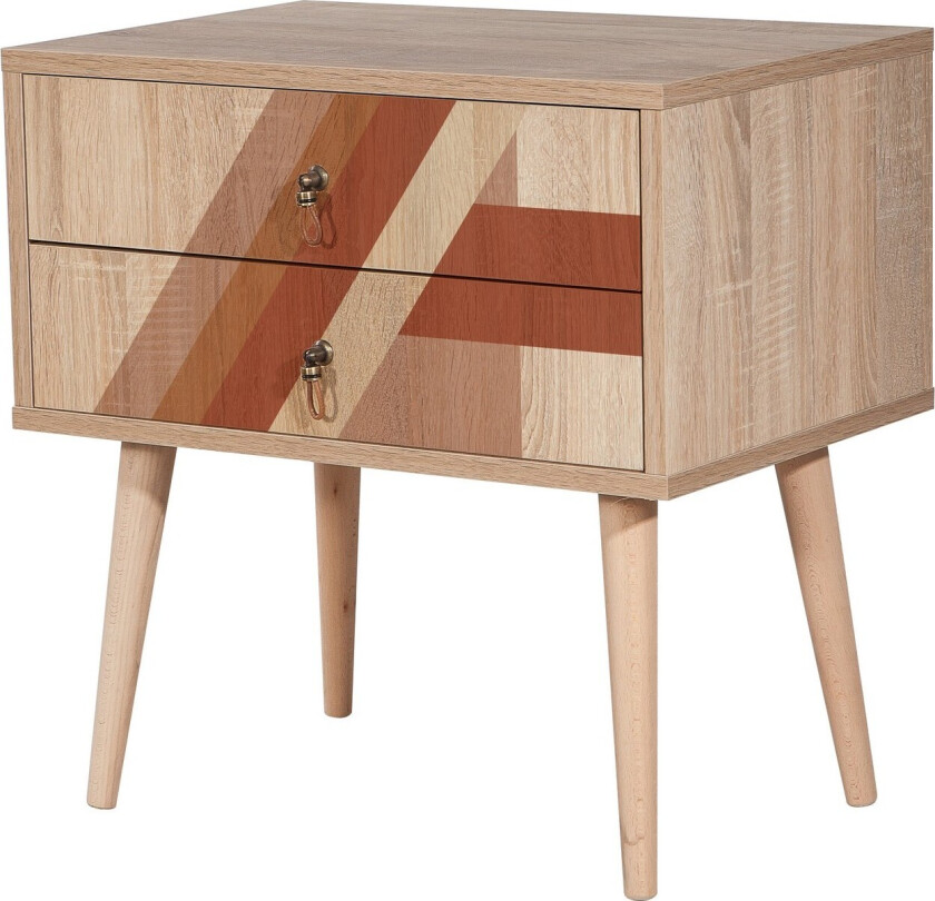 Bertoaria Nattbord 60x40 cm Brun - Hanah Home