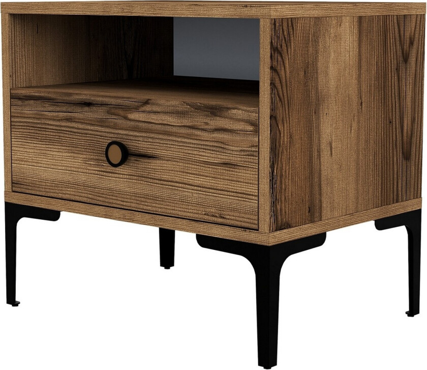 Ameias Nattbord 56x40 cm Brun - Hanah Home