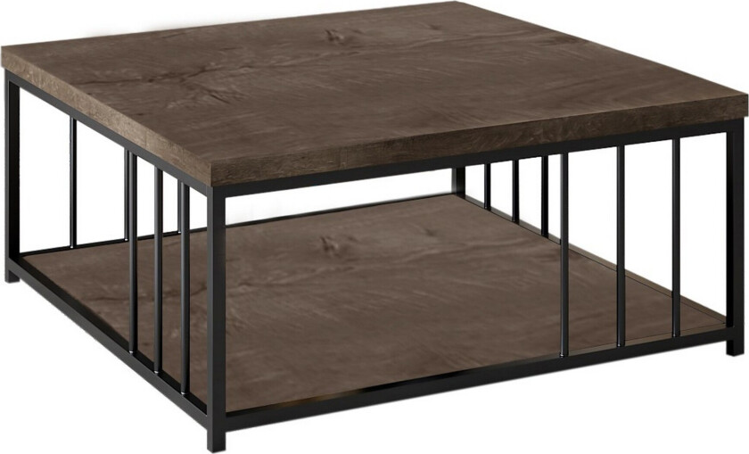 Zenn Sofabord 90x90 cm Brun/Svart - Hanah Home