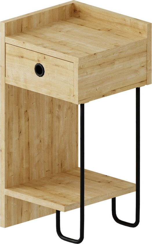 Sirius Nattbord 32x30 cm Lysbrun - Hanah Home