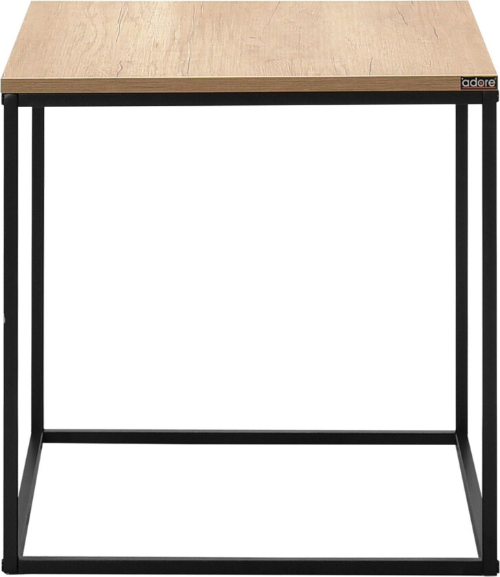 Ajmit Sidebord 50x52 cm Brun/Svart - Hanah Home