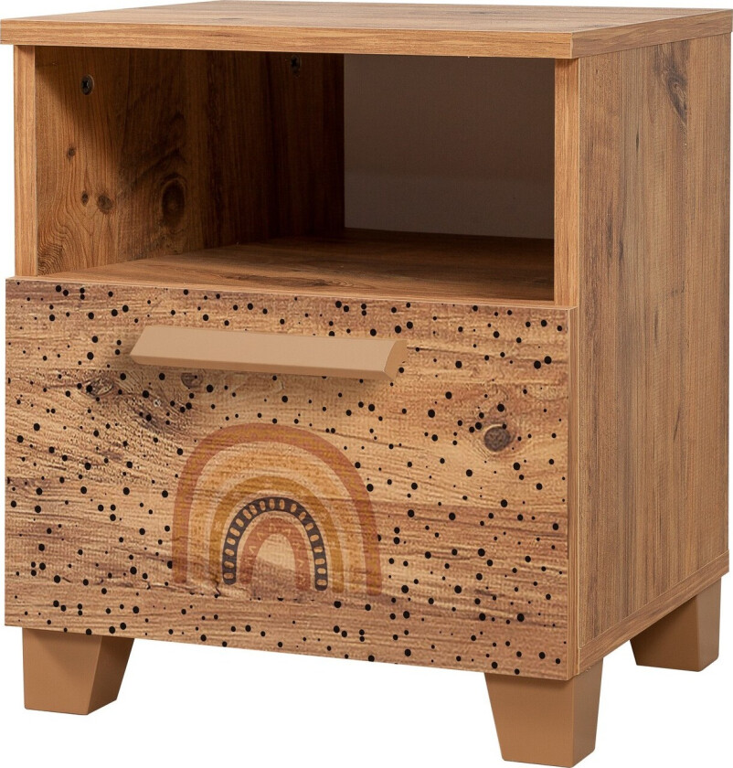 Leva Nattbord 45x40 cm Brun - Hanah Home