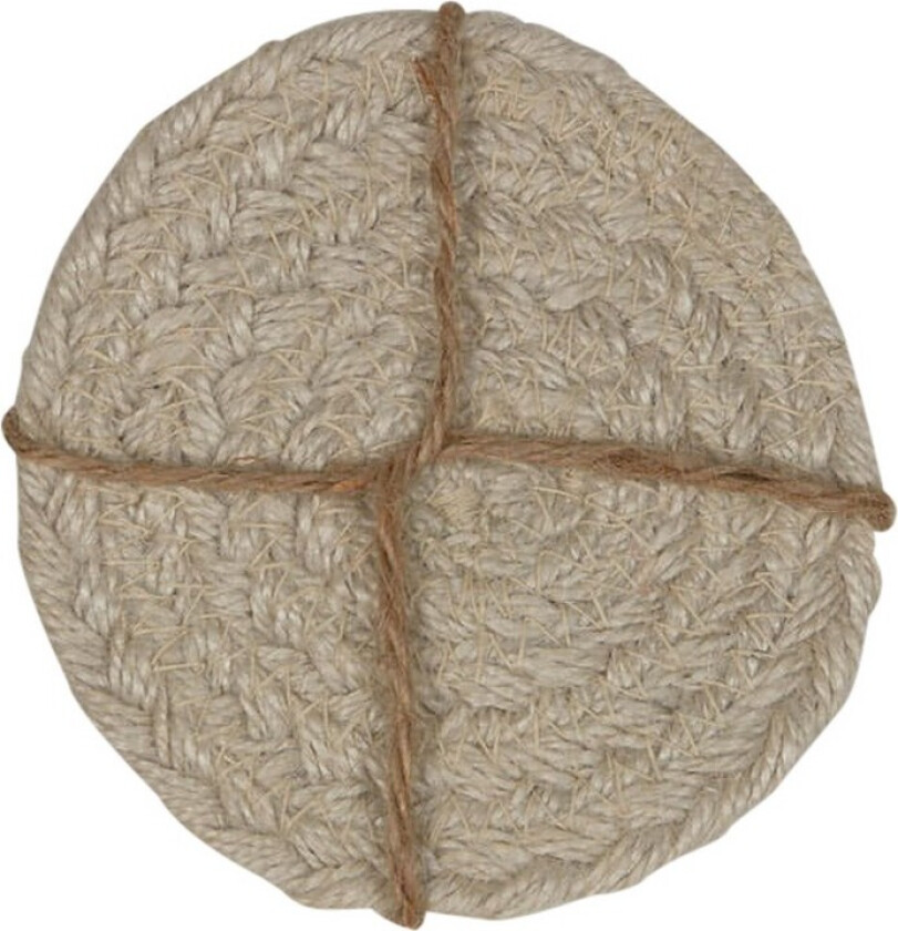 Sigge Glassunderlag Ø10 cm - Hvit