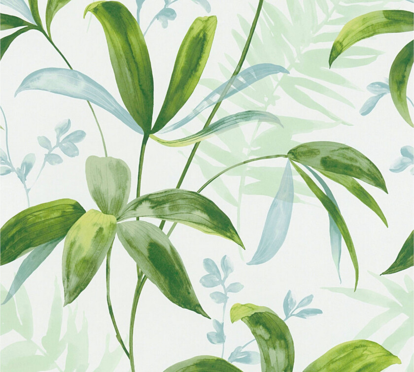 Jungle Tapet Jungle Chic Uvevd Grønn - AS Creation