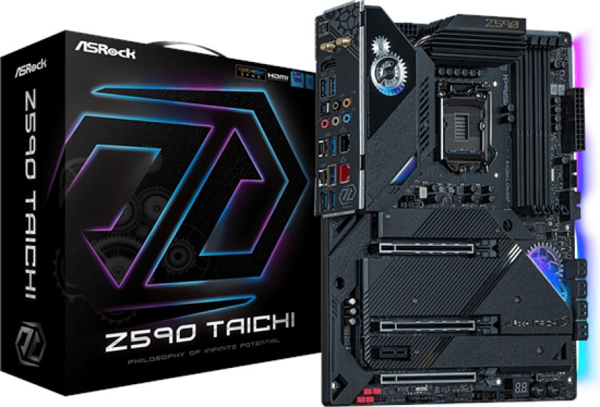 Z590 Taichi Hovedkort - Intel Z590 - Intel LGA1200 socket - DDR4 RAM - ATX