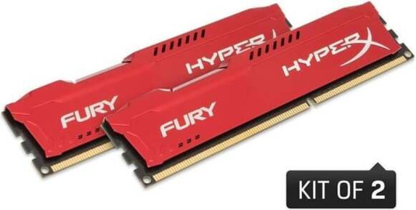 HyperX Fury DDR3-1600 RD C10 DC - 8GB