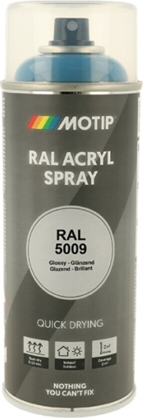 Industri Ral 5009 Højglans 400Ml