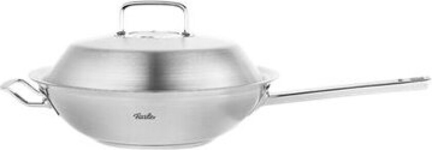 Fissler Original-Profi Collection - Wok Med Dekke - 30 Cm - 4.1 L - Rund - Stainless Steel/Silver Tone