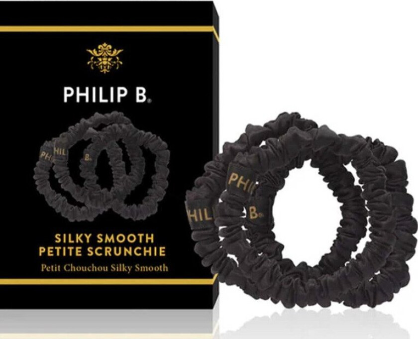 Bilde av . - Petite Black Scrunchie ( Set Of Three)