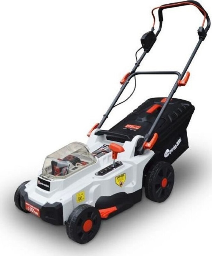 Cordless Lawn Mower Elem, 2 X 20 V, 2 X 2.0 Ah, 37 Cm, 35 L