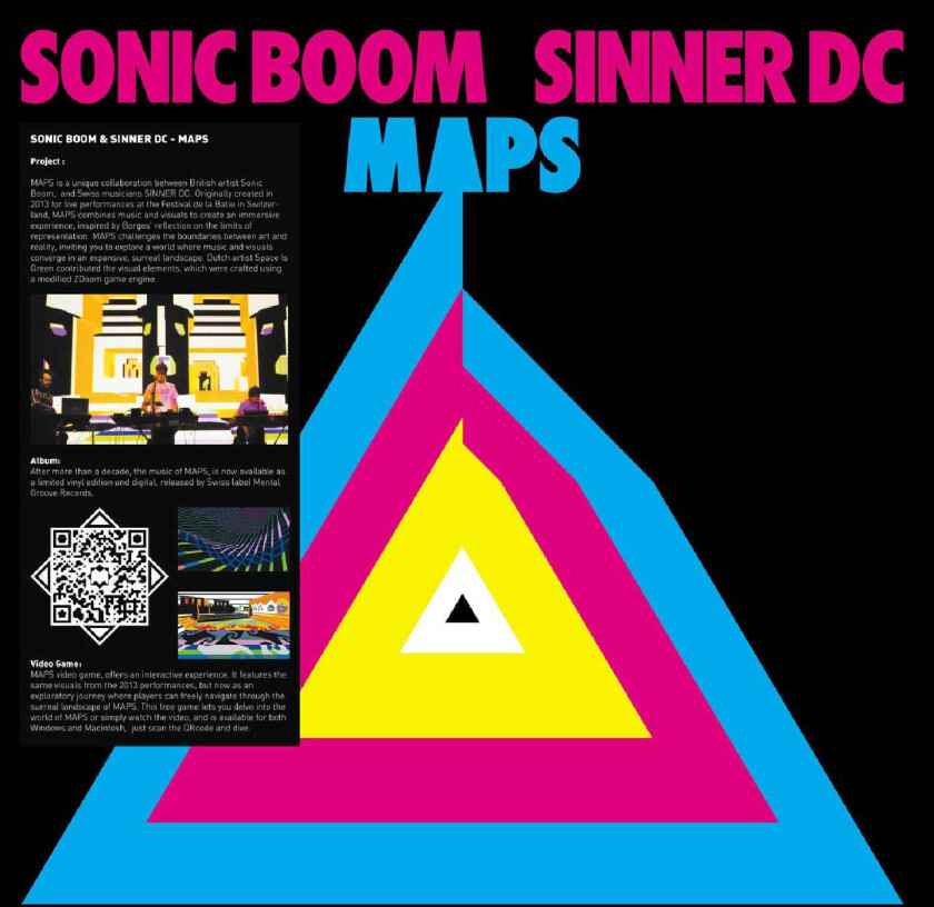 Sonic Boom, Sinner DC Maps LP/Vinyl