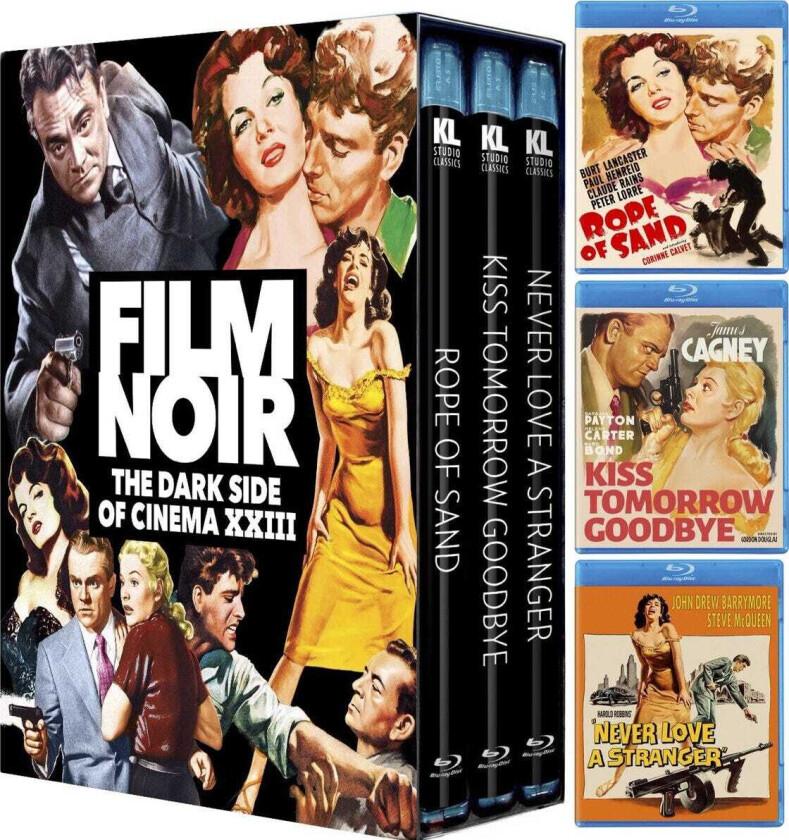 Film Noir: The Dark Side of Cinema XXIII: Rope of Sand / Kiss Tomorrow Goodbye / Never Love a Stranger Bluray
