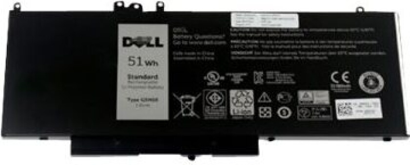 Primary Battery - Kit - Batteri Til Bærbar Pc - Litiumion - 4-Cellers - 51 Wh - For Latitude E5450, E5550