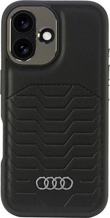 Audi Audi Synthetic Leather Magsafe Iphone 16 Plus 6.7" Czarny/Black Hardcase Au-Tpupcmip16m-Gt/D3-Bk