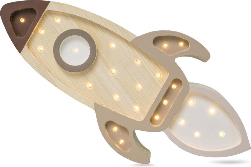 Lampe Romrakett, Cappucino Wood - Nattlamper - Tre