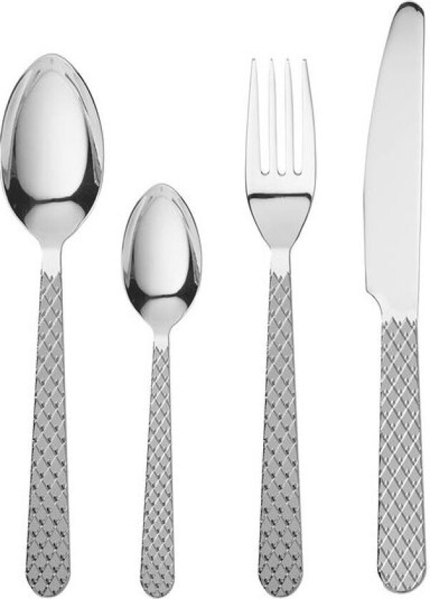 Rhombe bestikksett 16 deler stål