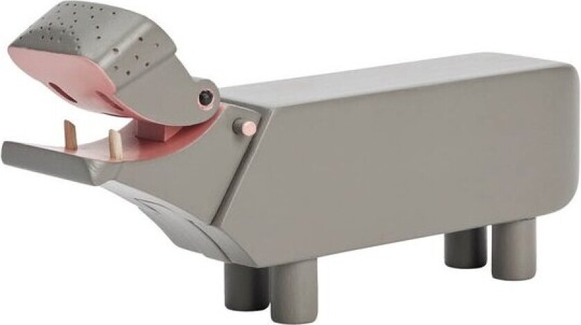 Liliput flodhest 6 cm grå