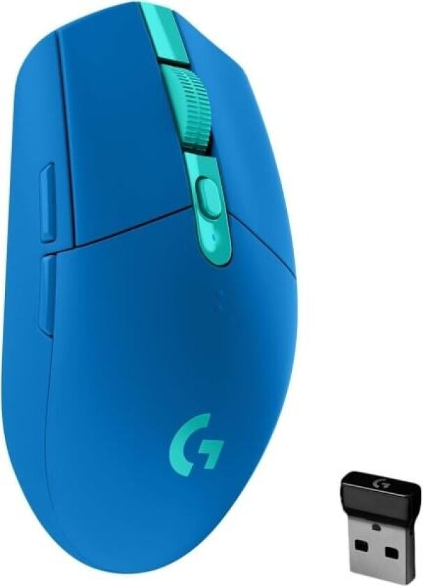Logitech G305 LIGHTSPEED Trådløs Spillemus, Hero 12K-sensor, 12 000 DPI, Lett, 6 Programmerbare Knapper, 250 Timmers Batteritid
