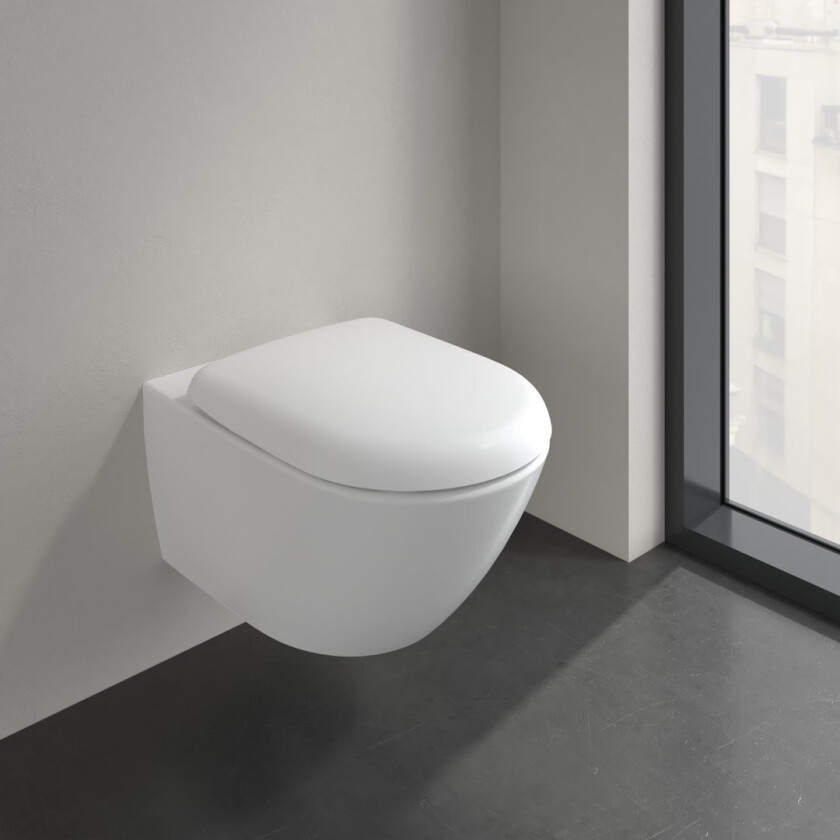 V&B ANTAO VEGGSKÅL M/ÅPEN SPYLEKANT STONE WHITE C+