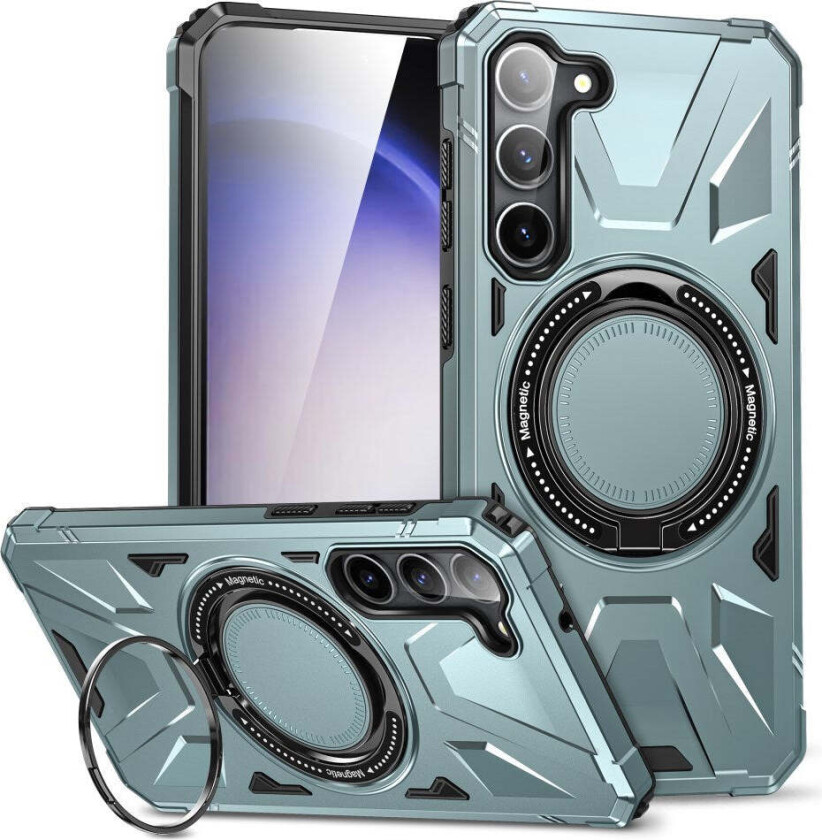 Robust Deksel for Samsung Galaxy S25+ / S24+ (Plus) med Støtte og Magsafe - Blå