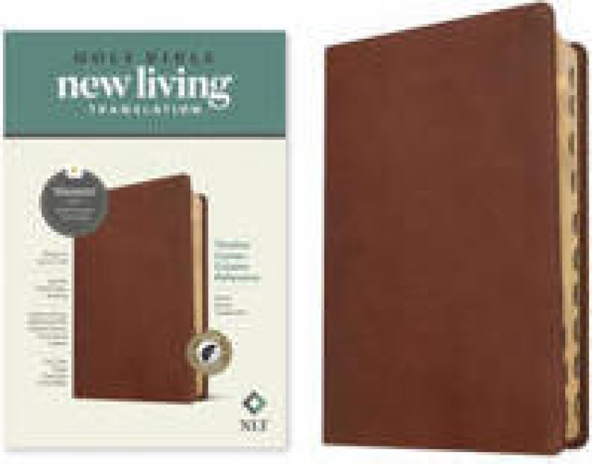 NLT Thinline Center-Column Reference Bible, Filament-Enabled Edition (Leatherlike, Rustic Brown, Indexed, Red Letter)
