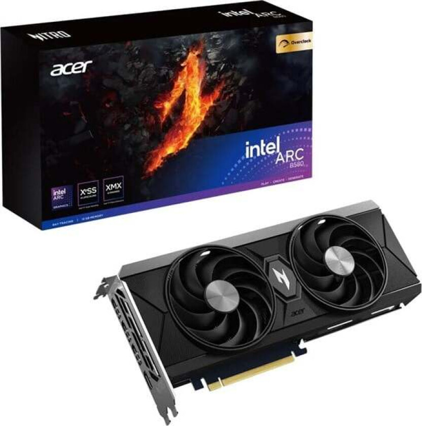 Arc B580 NITRO - 12GB GDDR6 RAM - Grafikkort
