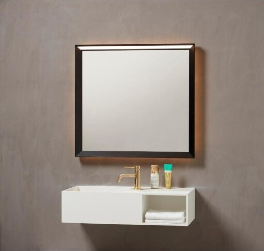 Venice speil med lys, 80x75 cm