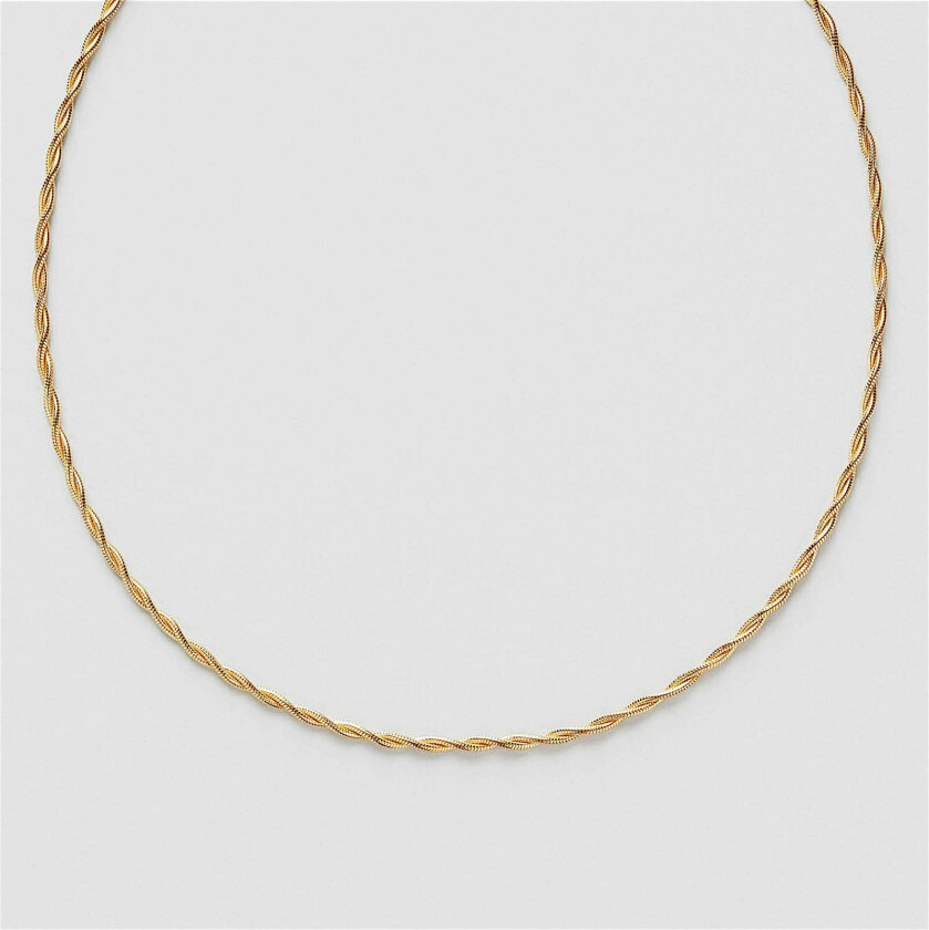 Twisted Snake Chain Halskjede 38 cm