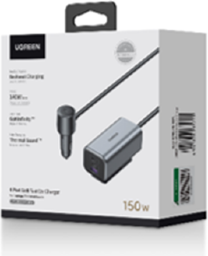 Bilde av 150w 4-Port Gan Fast Car Charger