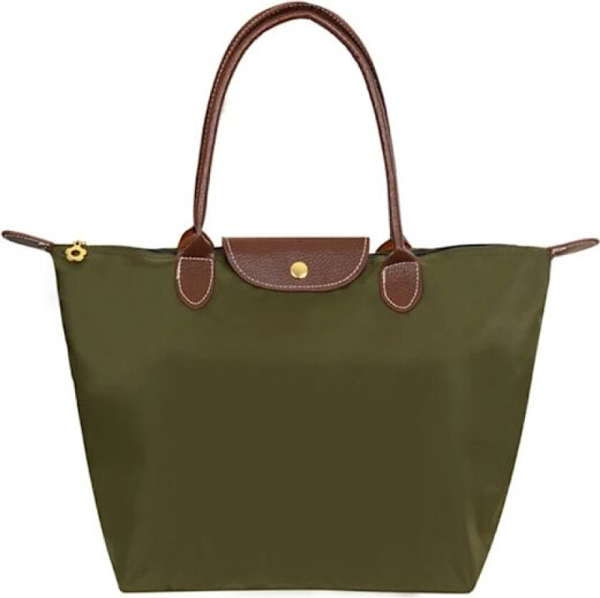 Vanntett Nylon Dumpling Håndveske Vesker Dame Tøyveske Dame Håndveske med stor kapasitet for reisevesker Sammenleggbar Casual skulderveske Army green