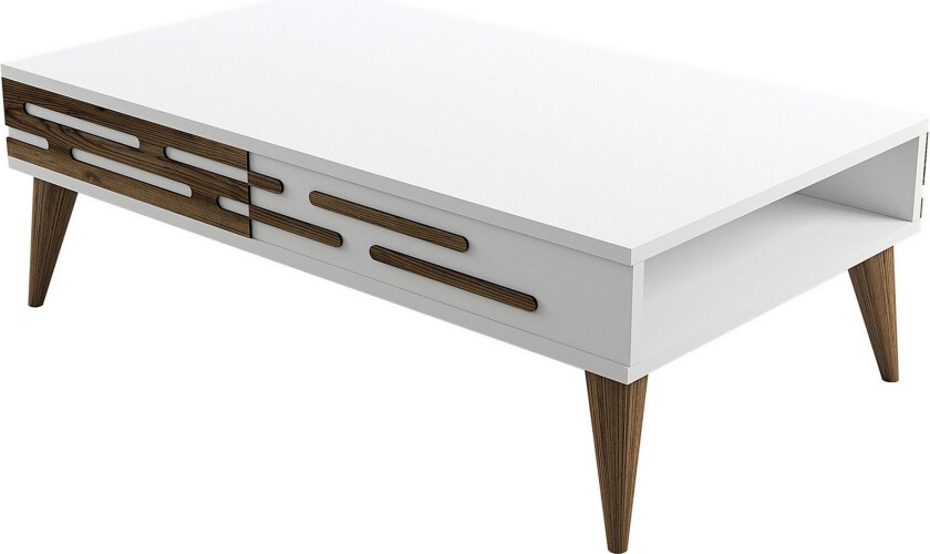 Valensiya Sofabord 105 cm - Valnøtt/Hvit