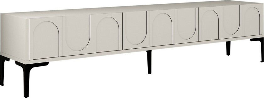 Hazim TV-benk 180 cm - Krem/Svart