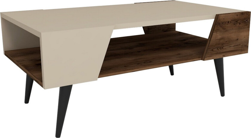 Rebelo Sofabord 90 cm - Beige/Lys brun