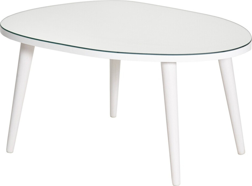 Samtens Sofabord 75 cm - Hvit