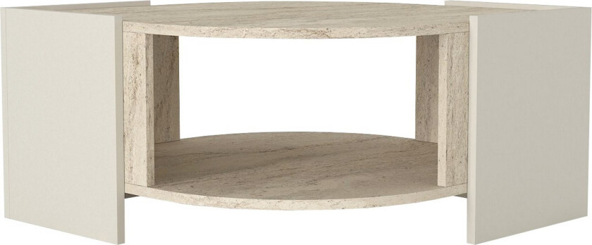 Marmuras Sofabord 75 cm - Beige/Sandstein